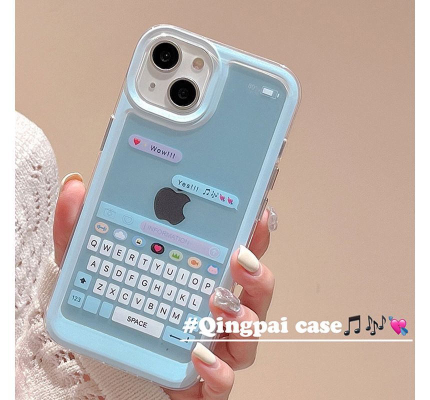 Case Phone Print Keyboard