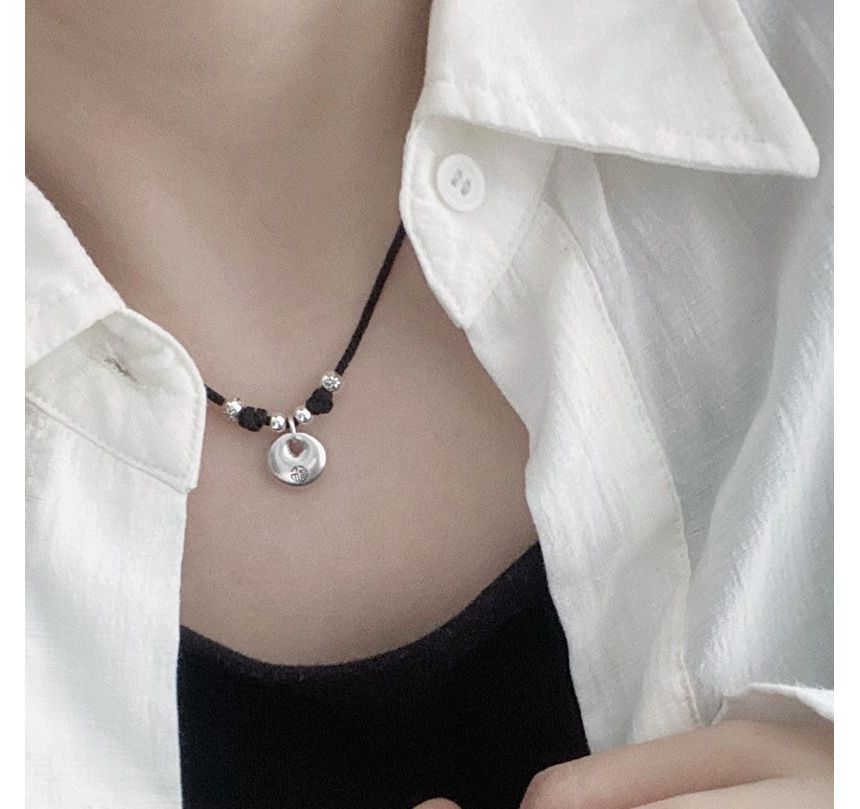 Necklace Pendant Simple Silver Sterling