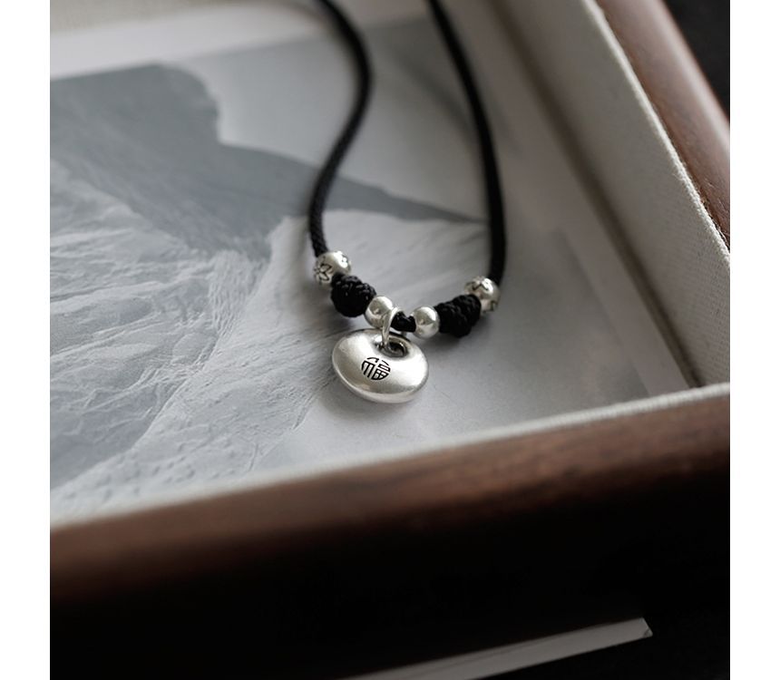 Necklace Pendant Simple Silver Sterling