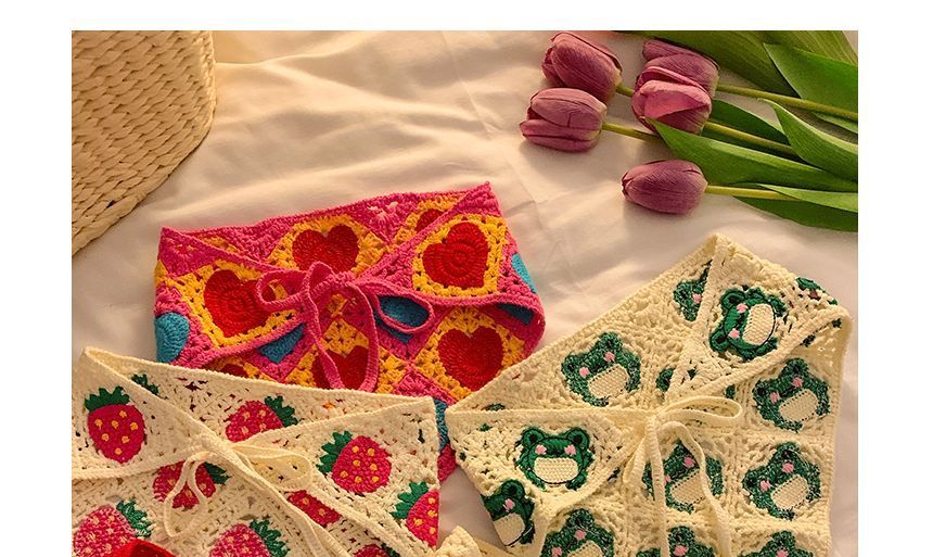 Crochet Patterned / Sunglasses Bandana