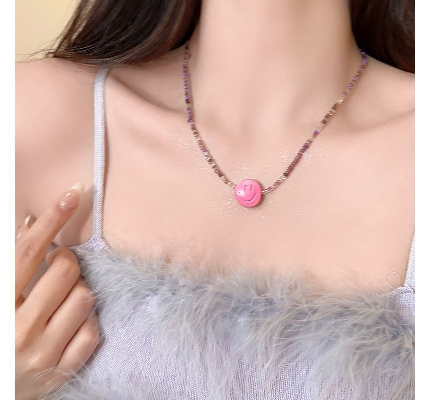 (various Pendant designs) Necklace Bead Smiley