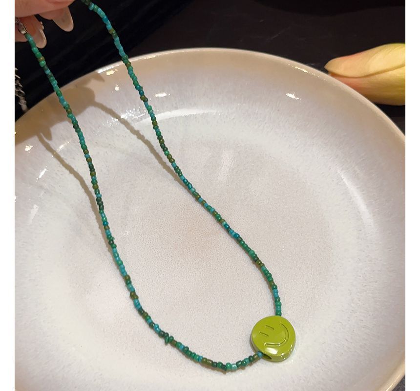 (various Pendant designs) Necklace Bead Smiley