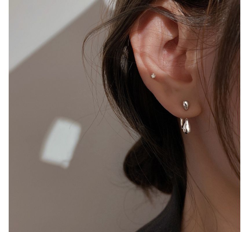 Earring Silver Sterling Droplet