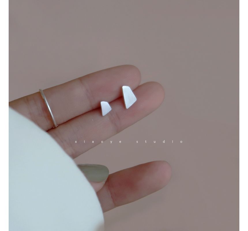 Sterling Geometric Silver Earring