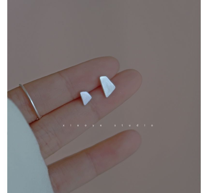 Sterling Geometric Silver Earring