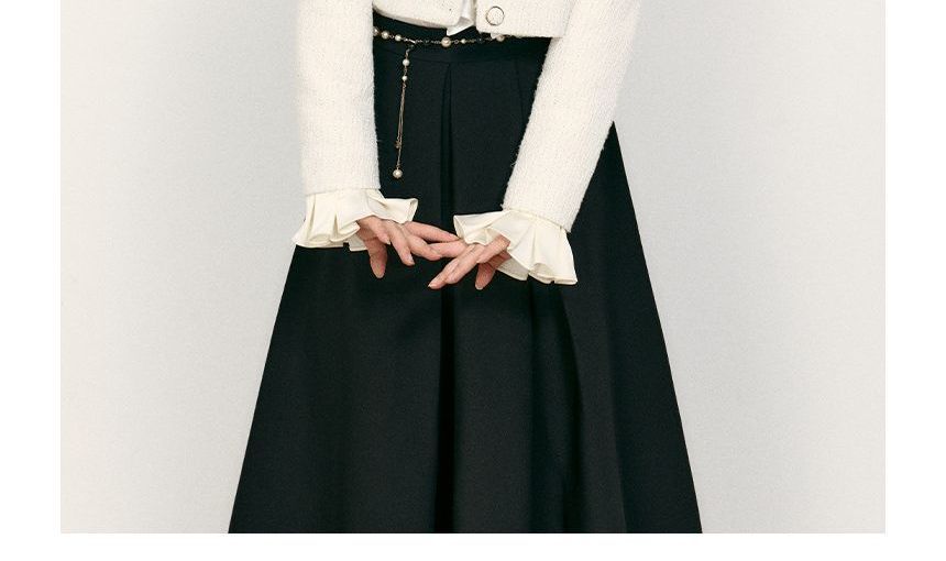 Plain Tweed Button Jacket