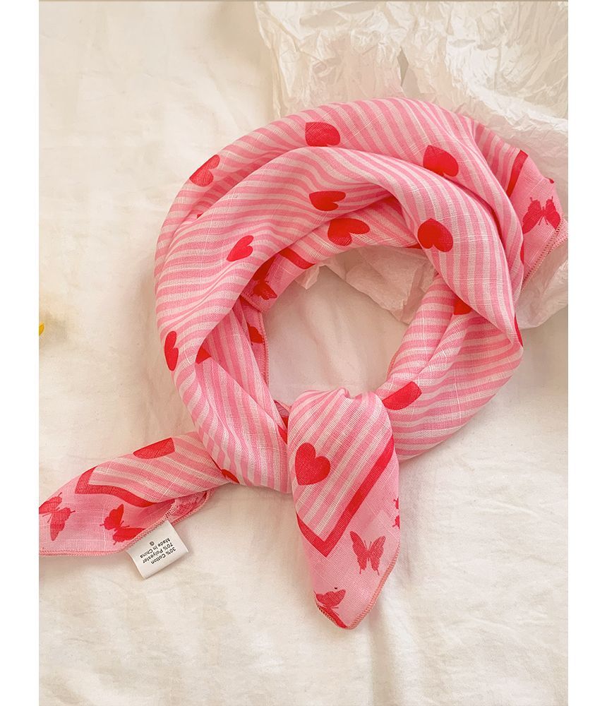 Sunglasses Heart Cat / Eye Print Headkerchief