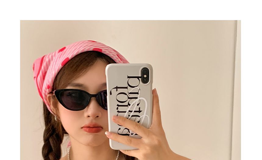 Sunglasses Heart Cat / Eye Print Headkerchief