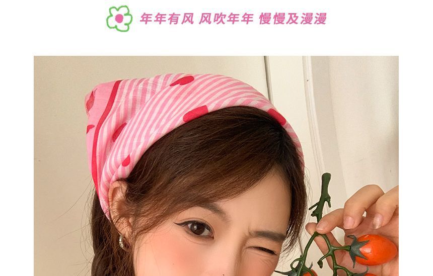 Sunglasses Heart Cat / Eye Print Headkerchief