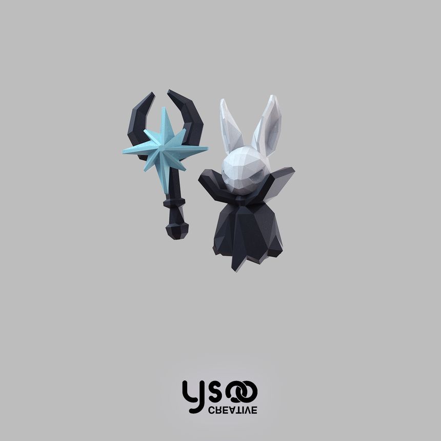 Magic Halloween Fox Staff Earring