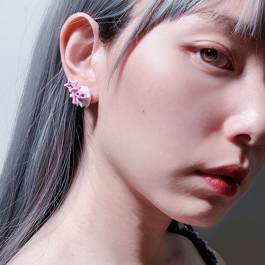 Various ( Ghost Designs Sterling Earring Halloween ) Stud Silver