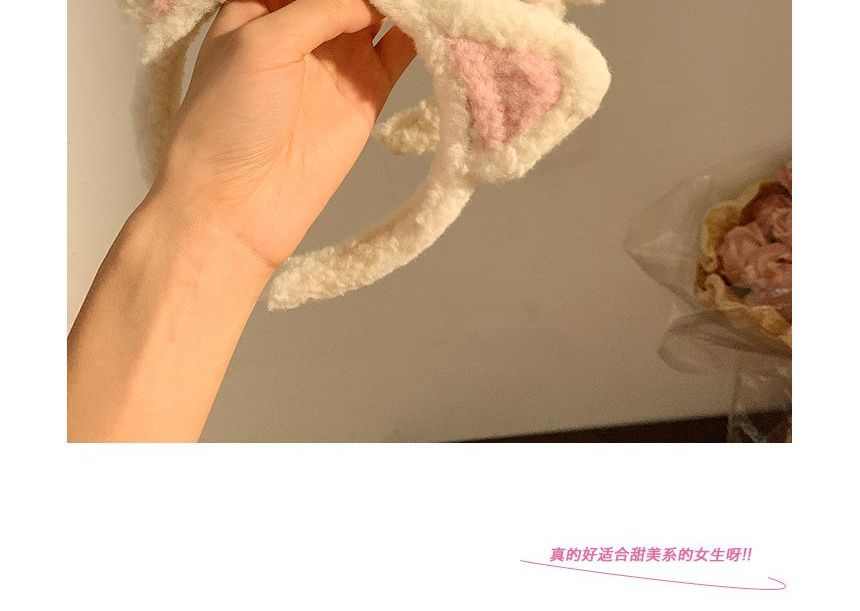Cat Ear Headband Chenille