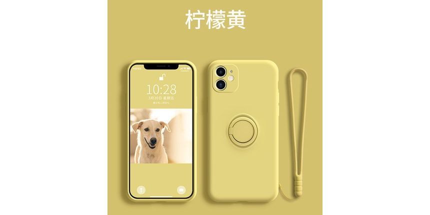 Plain Stand Ring Phone Case