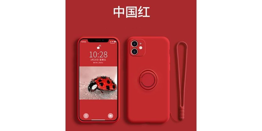 Stand Plain Ring Phone Case