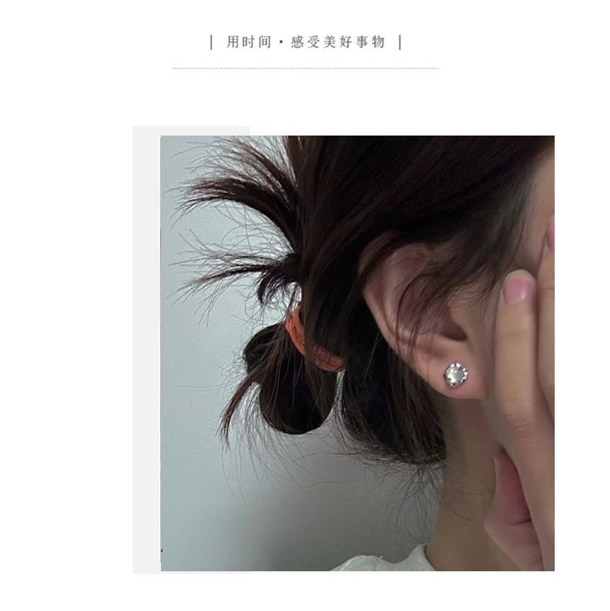 Stud Agate Earring Alloy