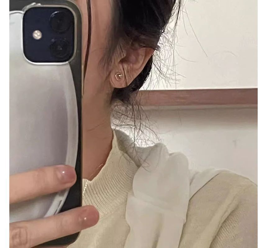 Stud Earring Bead Alloy