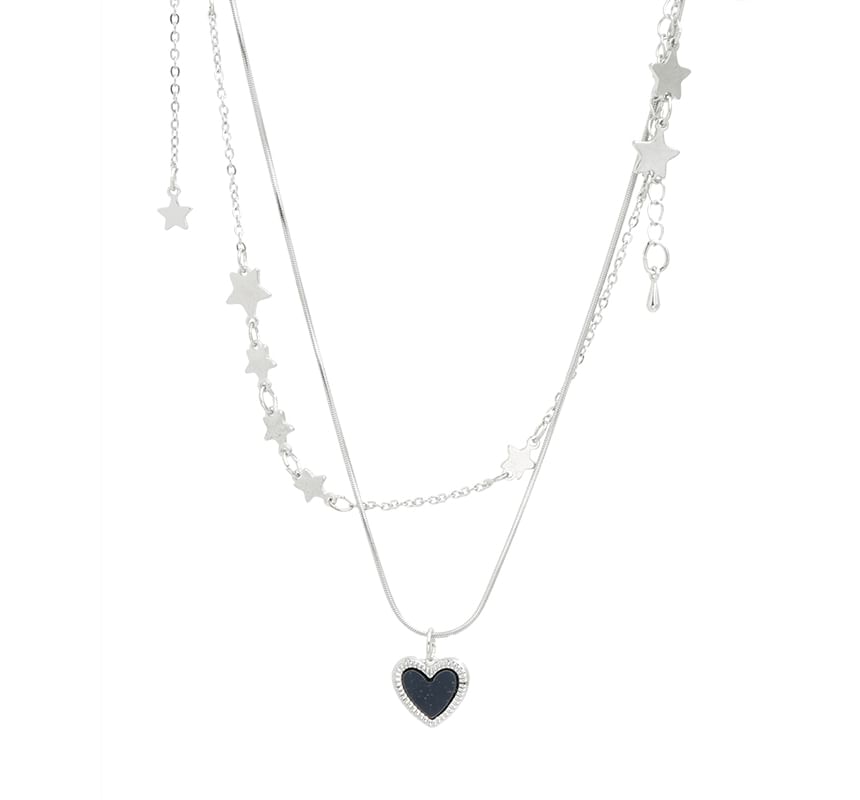 Pendant Necklace Choker Star Alloy Heart / Set