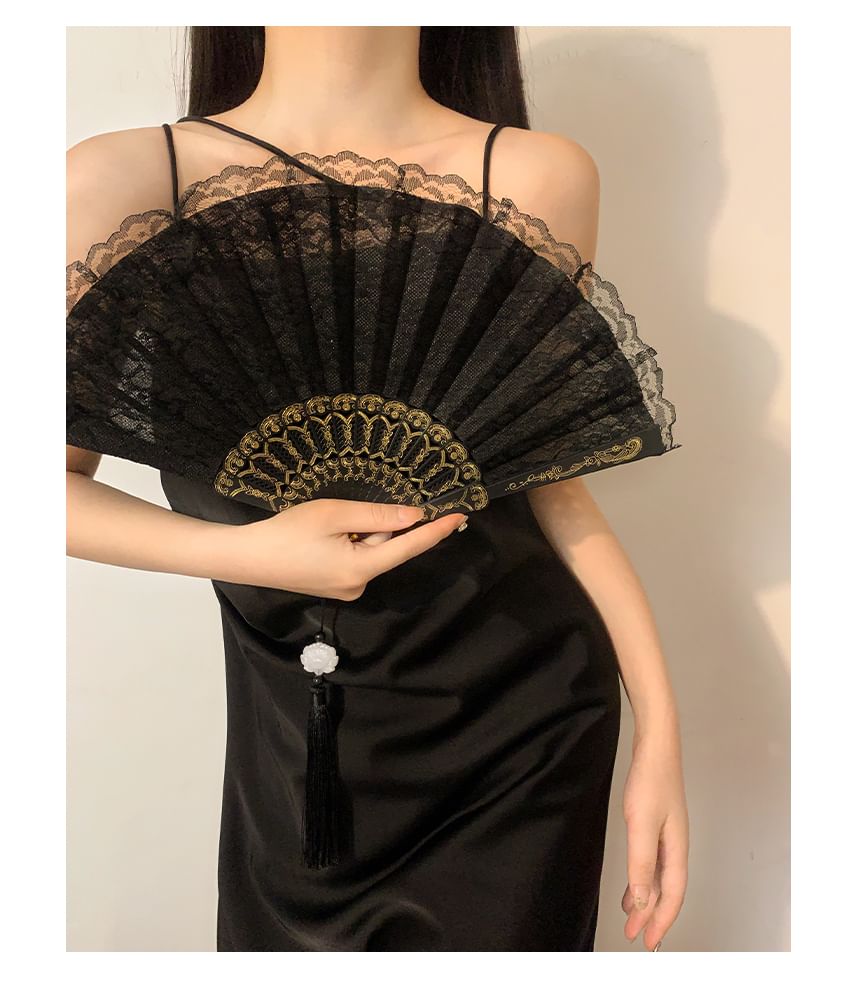 Foldable Fan (Various Lace Hand Designs)