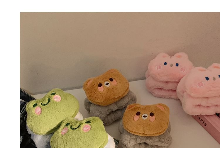 Chenille (Various Face Wrist Band Wash Designs) Animal