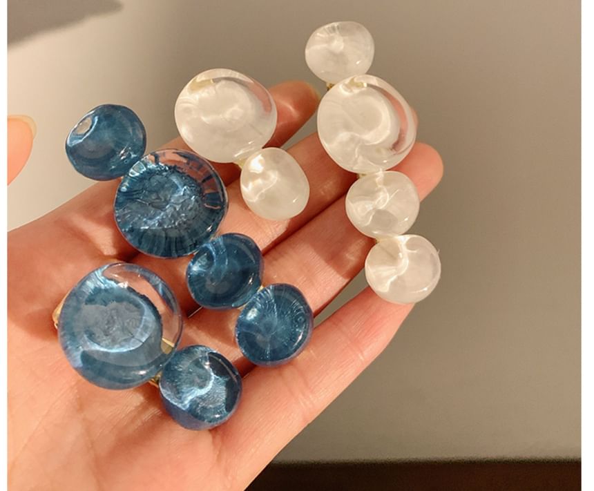 Bead Hair Clip 2: (Various Designs) Set of Acrylic