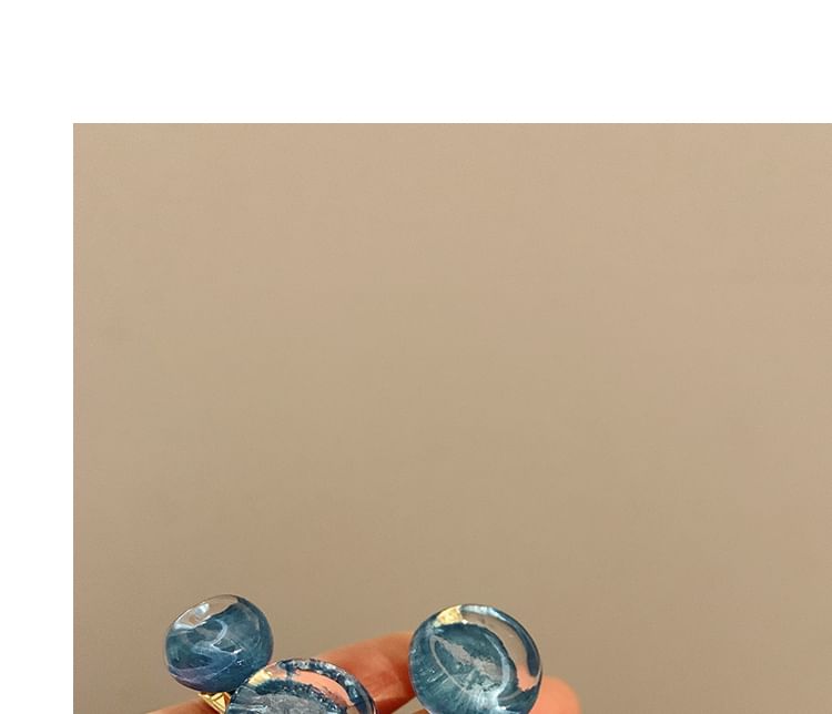 Bead Hair Clip 2: (Various Designs) Set of Acrylic