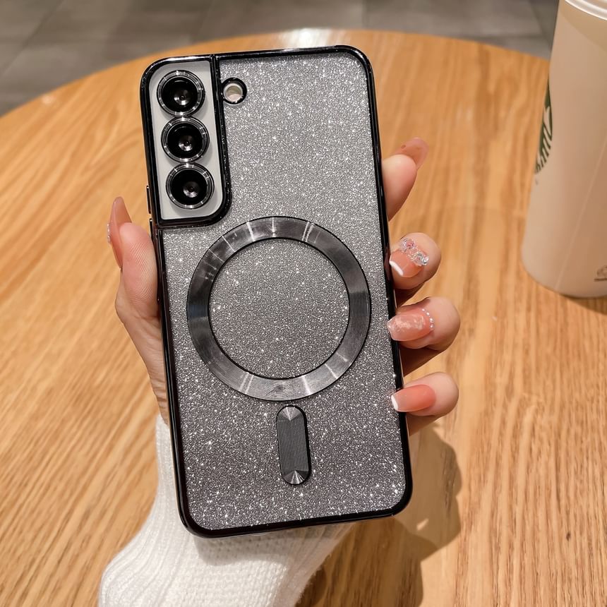 Magnetic Case Glitter Phone