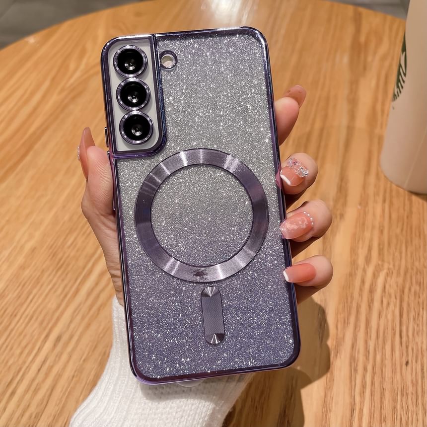 Case Glitter Phone Magnetic