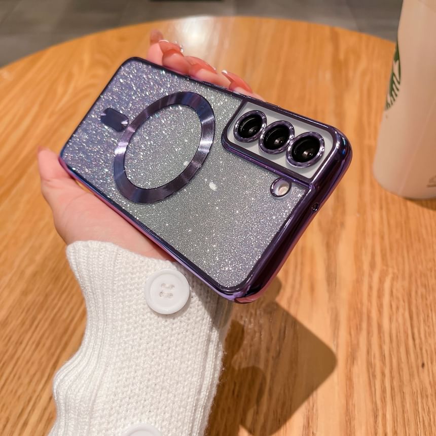Case Glitter Phone Magnetic