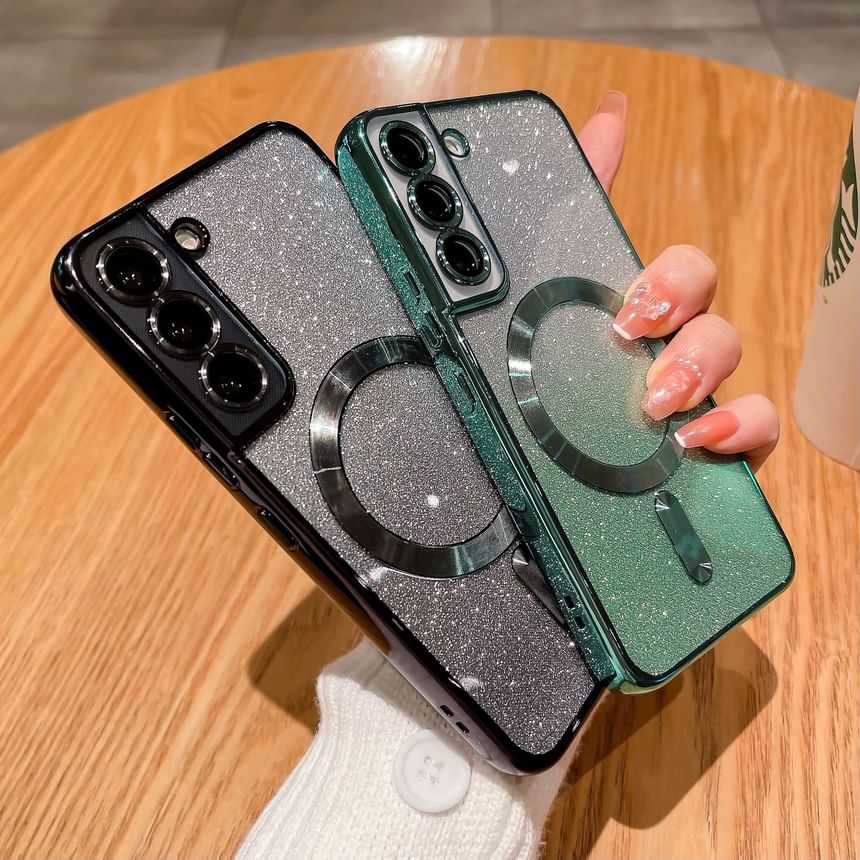 Phone Case Magnetic Glitter