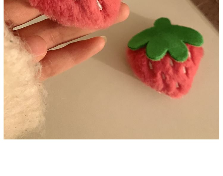 (Various Strawberry Chenille Designs) Clip / Hair Set
