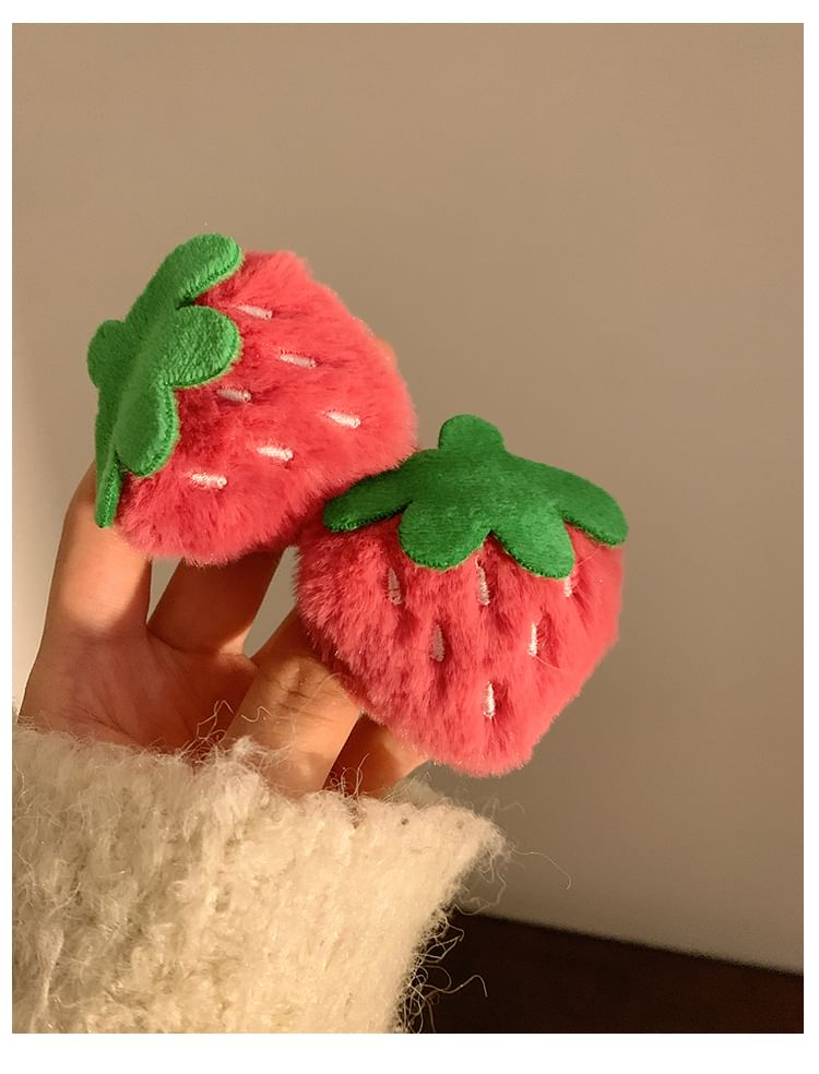 (Various Strawberry Chenille Designs) Clip / Hair Set