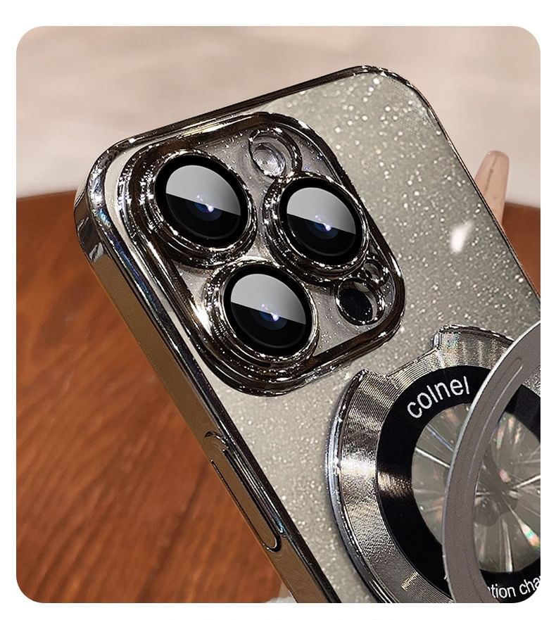 Glitter Case Ring Stand Phone