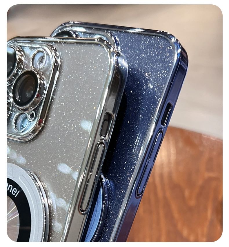 Glitter Case Ring Stand Phone