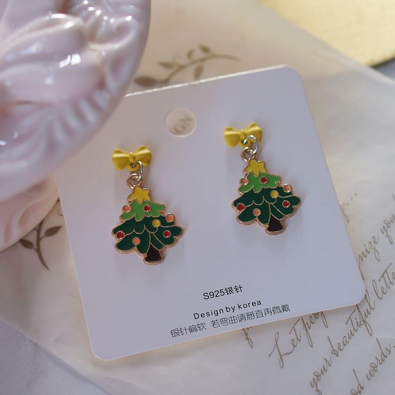 / Christmas On Drop Earring Clip Tree