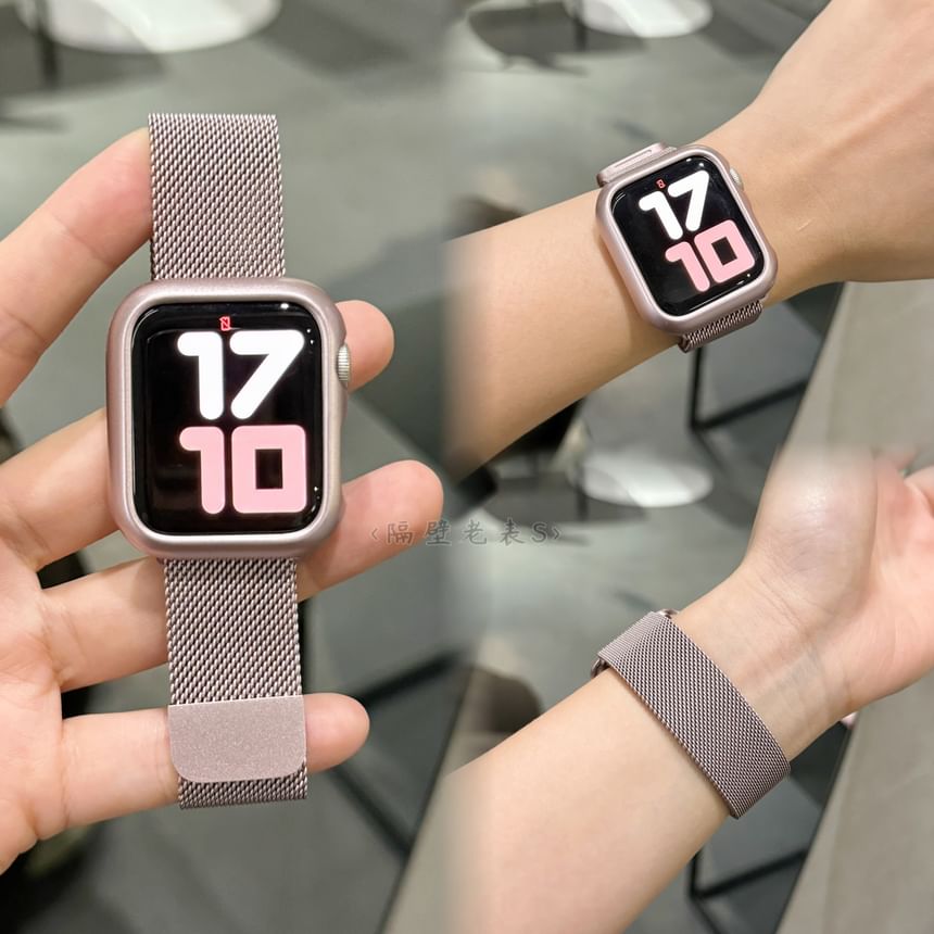 Case Milanese Plastic Apple Strap Watch Nylon Silicone Band / Protective