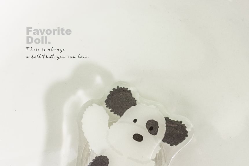 Dog Hamburger Print Magnetic Contact Phone Stand