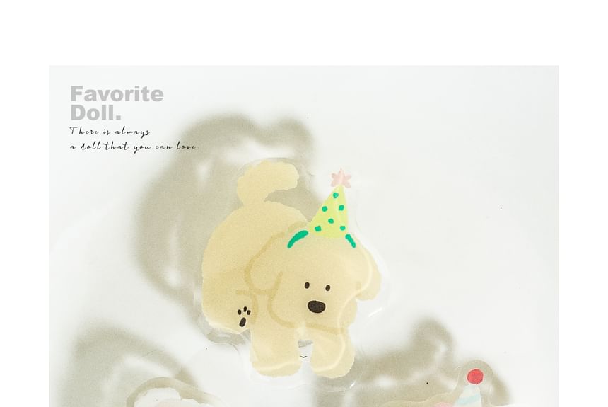 Dog Hamburger Print Magnetic Contact Phone Stand