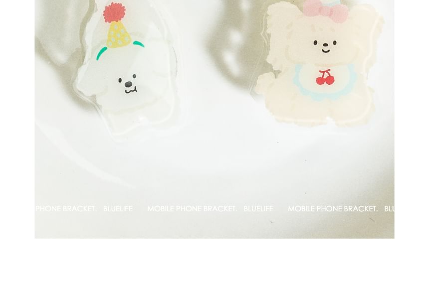 Dog Hamburger Print Magnetic Contact Phone Stand