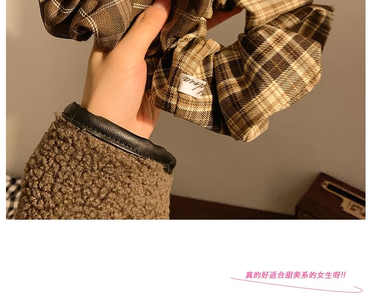 Plaid Scrunchie