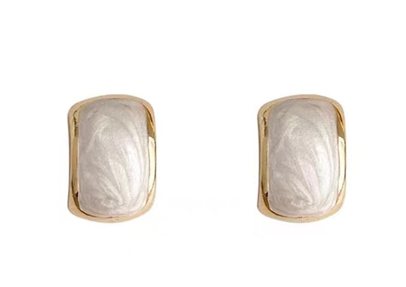 Alloy Glaze Stud Earring