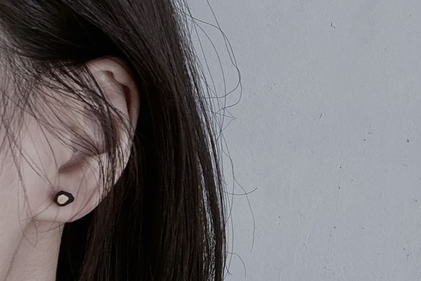 Geometric Earring Ceramic Stud