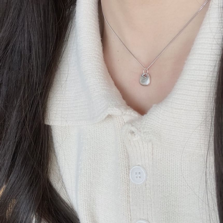 Pendant Lock Necklace Silver