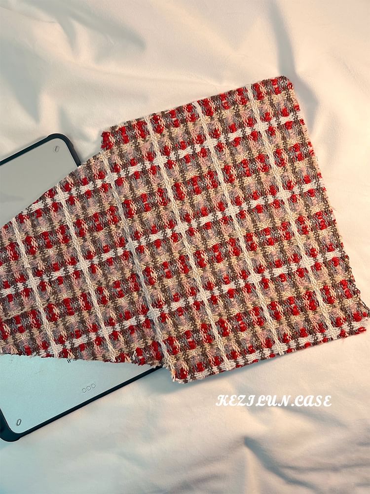Case iPad Knit Plaid