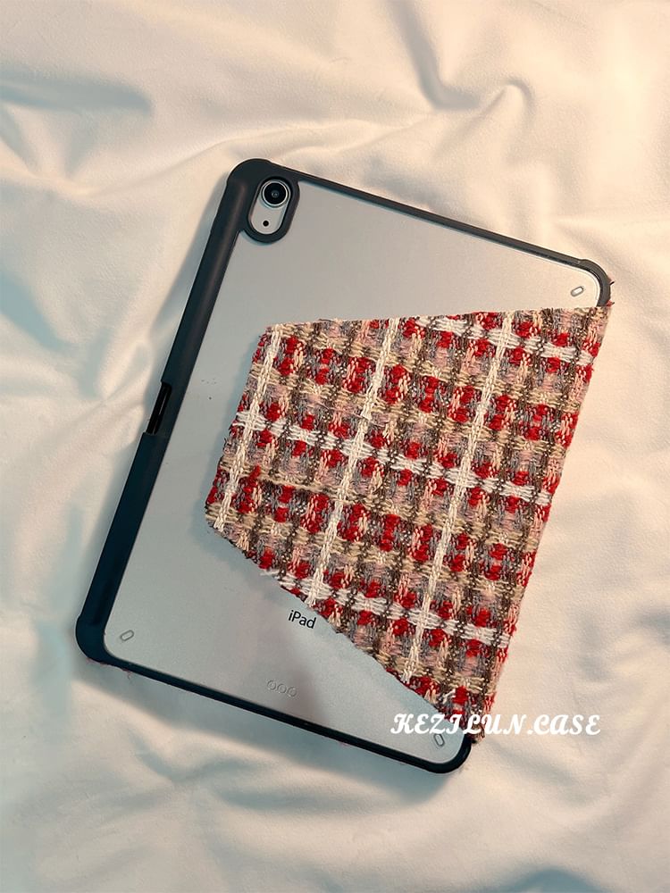 Case iPad Knit Plaid