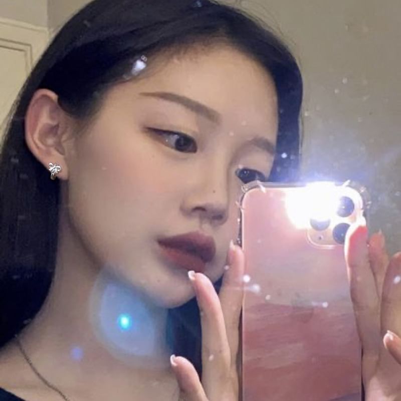 Silver Huggie Bow Sterling Earring