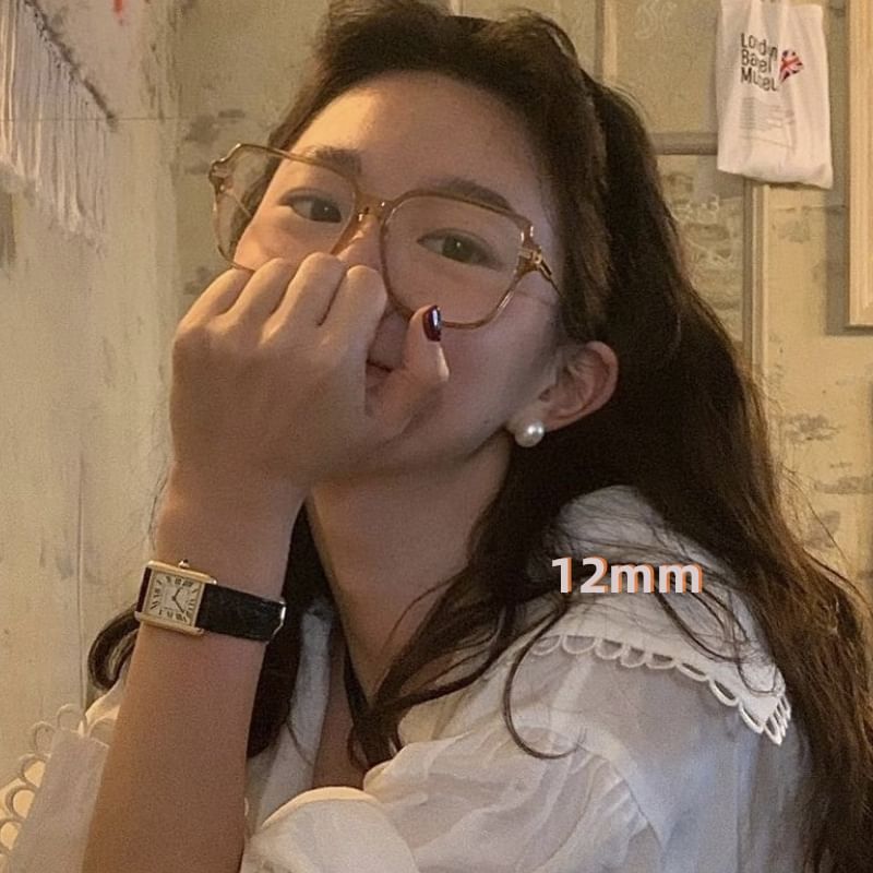 Silver Faux Sterling Pearl Earring Stud