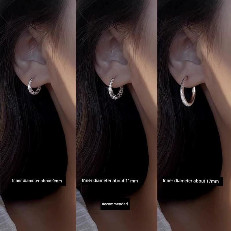 (Various Earring Designs) Sterling Huggie Silver