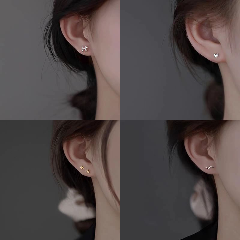 Silver (Various Stud Sterling Earring Designs)