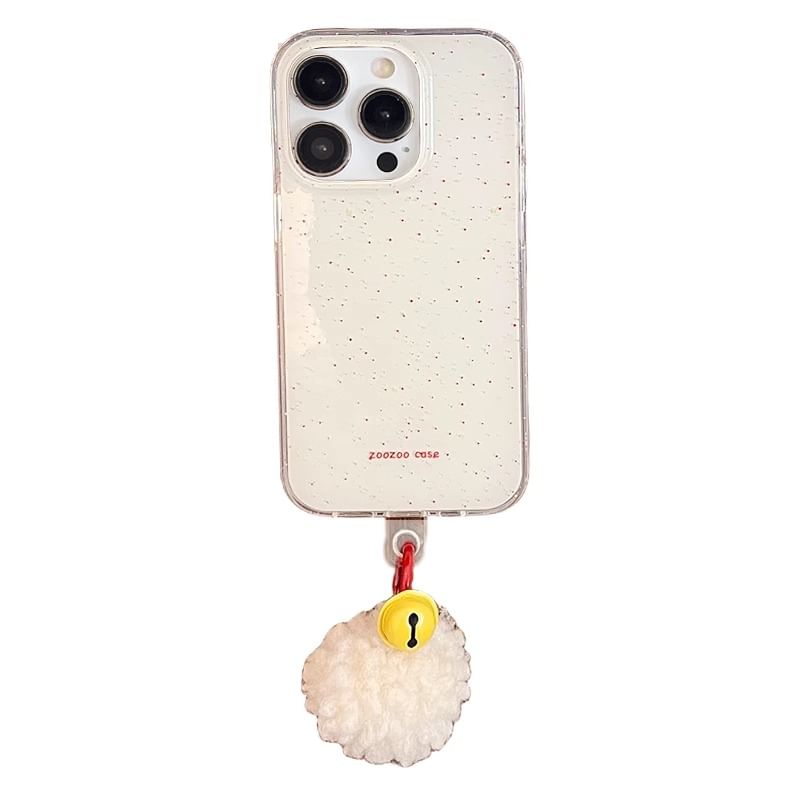 Case Splattered Bell Phone Pom