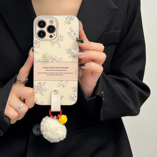 Case Pom Rose Phone Bell